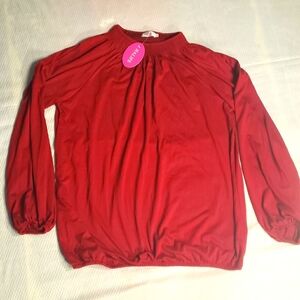 NWT Women's Red blouse, Size Medium